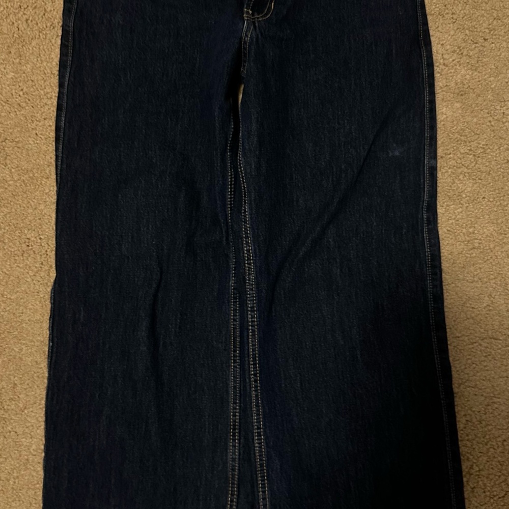 Hollister Dark Wash Low Rise Baggy Jeans 4S - Picture 2 of 6
